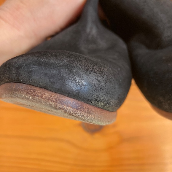 Rag and Bone Black Suede Margot Zippered Heeled Botties Made in Italy Size 39 - Picture 11 of 16